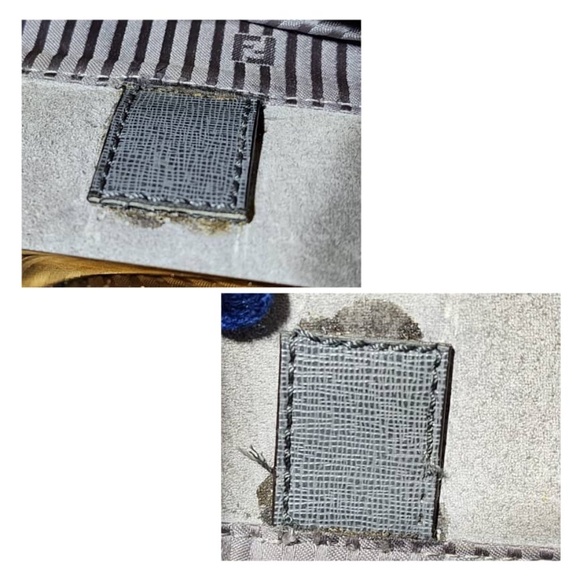 Authentic Fendi 2Jours Leather Shoulder Bag Grey - Picture 12 of 16